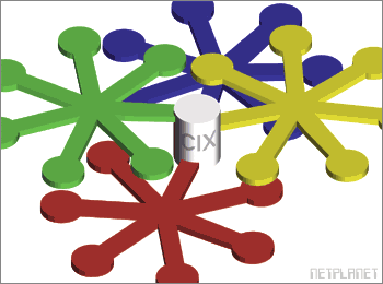 Schematischer Aufbau eines Peering Points